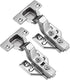 Aipl 2D Adjustable Inset Soft Close,Hydraulic Cabinet Hinges (15 Degree Crank) Concealed Hinge  (Silver Pack of 2)