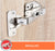 Aipl 3D Adjustable Inset Soft Close, Hydraulic Cabinet Hinges (15 Degree Crank) Concealed Hinge  (Silver Pack of 2)