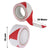 Abro RW-48 Social Distancing Barricading Tape Adhesive Tape for Floor Marking in Hospital, Airport, Factories & Workshop Hazard & Warning Sign (48mm X 15M, Red & White, 1 Pc)