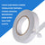 ABRO Hotmelt Double Sided Tissue Tape Translucent Non-Woven Adhesive for DIY, Decoration & Craft (24mm x 40 Meters, 6 Pcs)