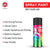 ABRO SP-4 Multipurpose Colour Spray Paint Can for Cars and Bikes (400ml, Matt Black, 1 Pc)