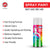 ABRO Multipurpose Colour Spray Paint Can for Cars and Bikes (400ml, Matt Light Grey)
